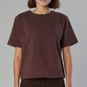 Still Here Football Tee in Coffee (Brown)